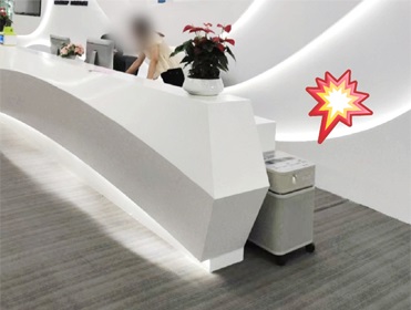 杭州西湖區(qū)某公司裝修辦公室 租賃空氣凈化器除異味甲醛